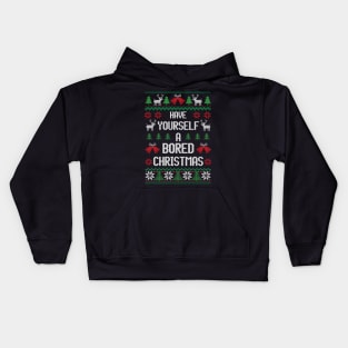 Have Yourself A Bored Christmas - Festive Introvert Shirt Kids Hoodie